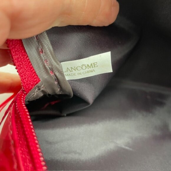 Lancome Red Patent Cosmetic Bag - Picture 7 of 7